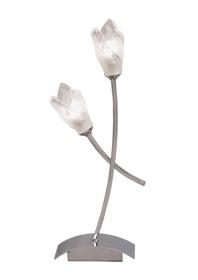 Pietra Polished Chrome Table Lamps Mantra Armed Table Lamps